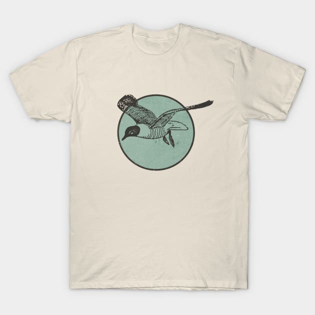 Bird Flying Transparent Design T-Shirt by jetartdesign